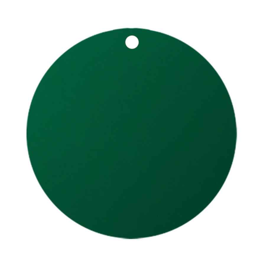 marque place mariage rond vert