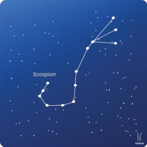 carte zodiaque personnalisable scorpion