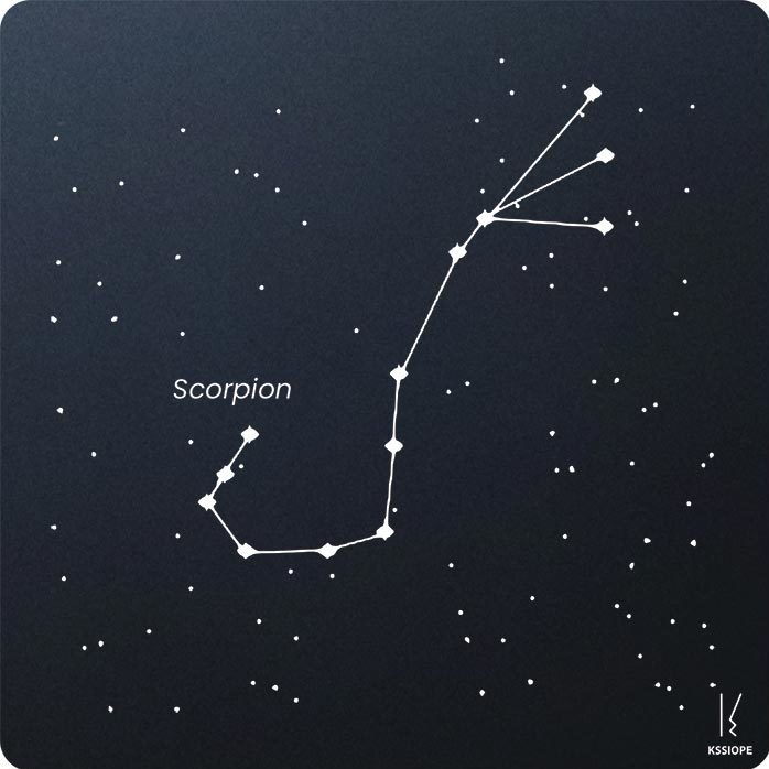 carte zodiaque personnalisable scorpion